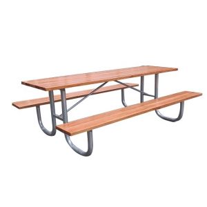 L2400W1680H820mm Picnic Table Bench Set For Park