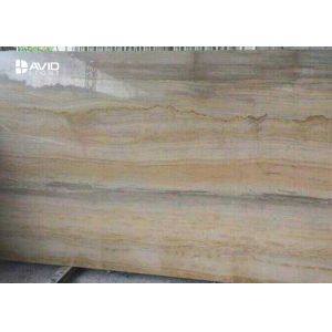 Yellow Marble MarbleNatural Stone Slabs With Wood Vein Parallel Pattern