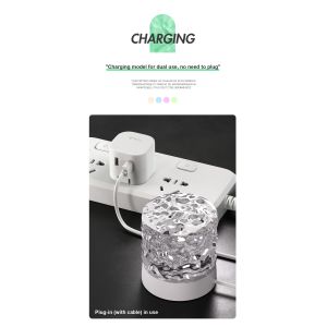 5W Light and Shade Water Ripple Ambient Atmosphere Light Rotating Decorative