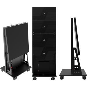 P1.25 Smart LED Poster Display Die-casting Aluminum With Foldable Cabinet 1x5