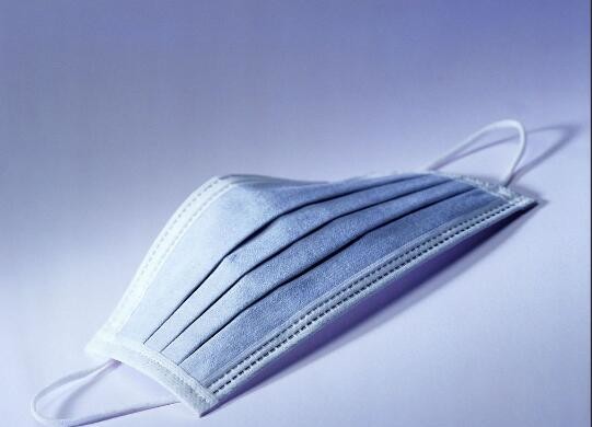 Buy 50pcs / Box Disposable Face Mask Blue And White at wholesale prices