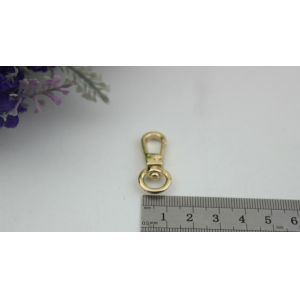 Unique design 3 color zinc alloy small 10 mm round eye bolt snap hooks with high