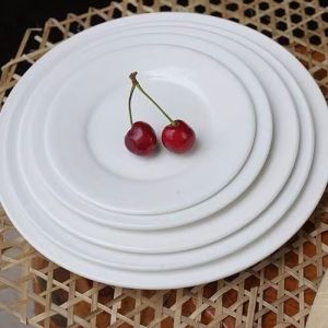 8inch Ceramic Plate Pure White