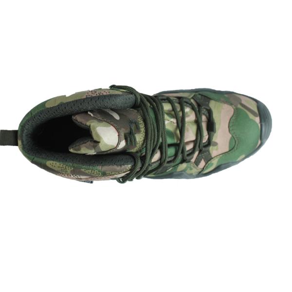 SJ OEM Outdoor Anti slip Tongue Nylon Fabric Gusset for Slippery Surfaces Army Boots for Men