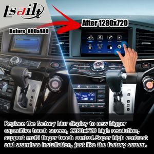 Nissan Elgrand E52 HD muti finger touch HD screen upgrade wireless carplay