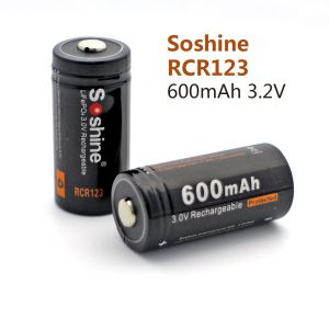 Soshine 3.2V LiFePO4 RCR123 / 16340 rechargeable battery with protection