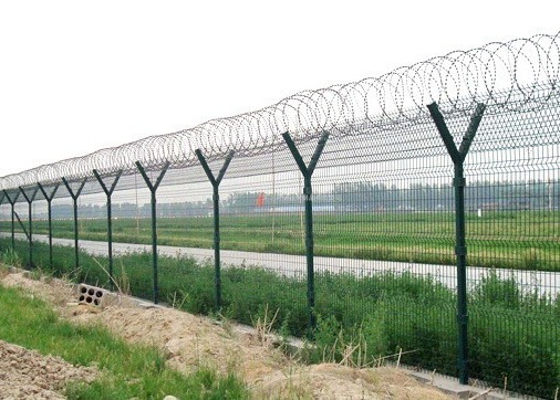 Buy Powder Coated Green 358 Prison Anti Climb Security Fencing at wholesale prices