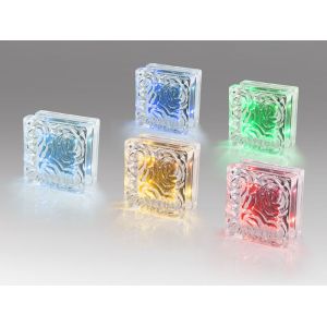 China Best Service Waterproof Glass Led Solar Brick Paver Light Led Solar Ice Brick Light on sale