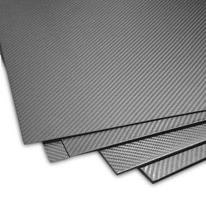 200x300x1mm 3K Twill Matte Carbon Fiber Sheets Durable Lightweight Material