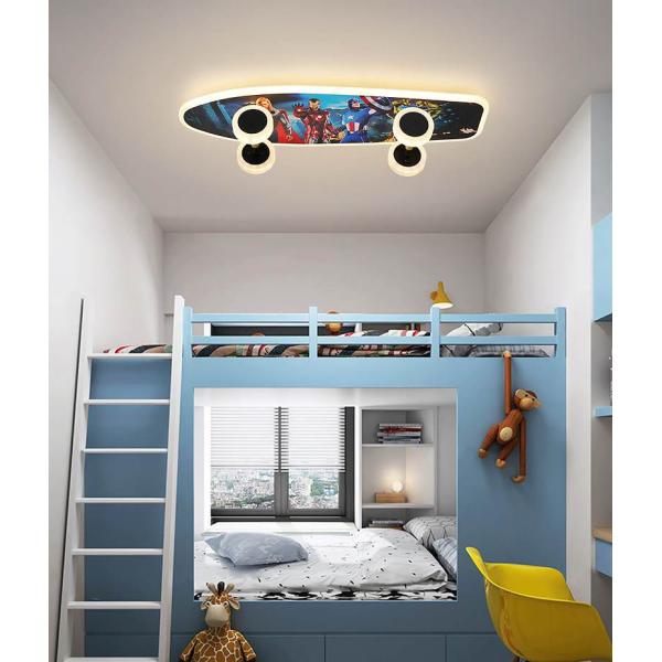 Nordic Bedroom Children'S Room Ceiling Light Cartoon Eye Protection Scooter Lamps