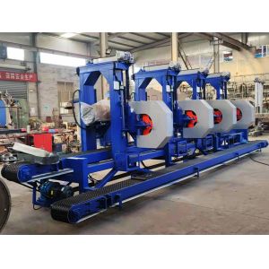 Horizontal Bandsaw Saw Mill Timber Cutting Resaw Band Multiple Heads Saw Machine