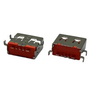 Orange USB Socket Connector Withstand Voltage AC500V High Performance