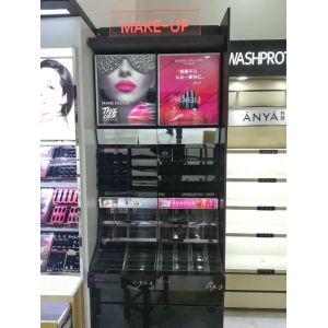 Fashionable Cosmetic Display Shelves Lipstick Display Holder With Bright Surface
