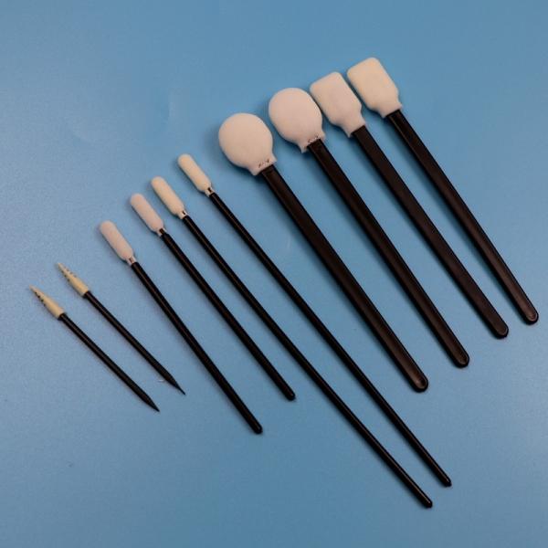 Portable Lint Free Sponge Detailing Swab Precision Cleaning Care Care Foam Swab With Black Handle