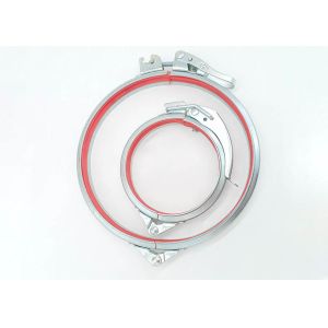 China Groove V Shaped Sealing LMG600 Quick Release Pipe Clamp on sale