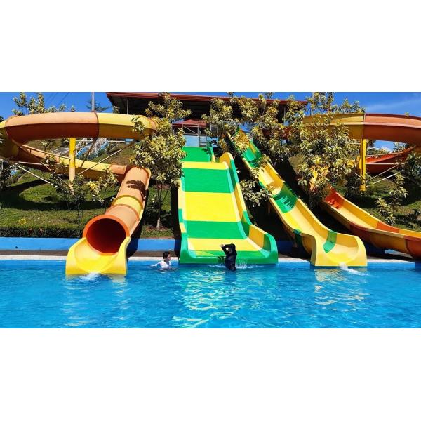 Commercial Outdoor Children Swimming Pool Fiberglass Water Slide