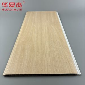 Moistureproof Dark Wooden Color UPVC Wall Panels For Interior Decoration