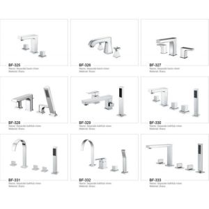 Modern Pretty Bathroom Accessories Deck Mounted Brass Bathroom Faucets