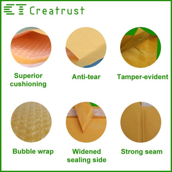 Wholesale Various Size Kraft Envelope Customized Printed Small Bubble Mailers