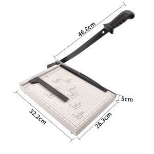 A4 Paper Trimmer 12 Sheets Cutting Thickness Steel Office Good Helper Manual