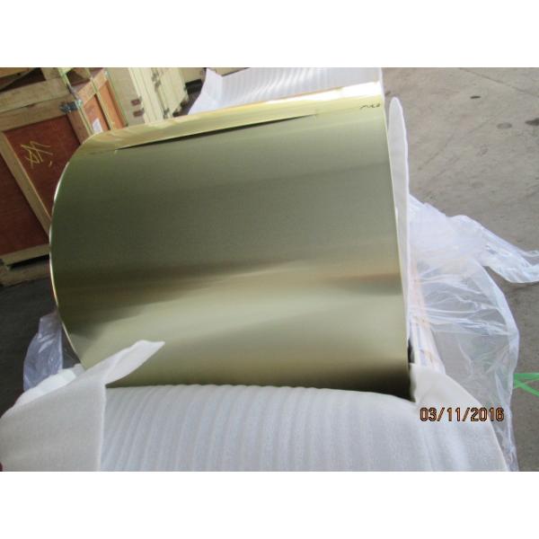 Blue / Golden Coil Coated Aluminium , 0.105MM Coil Coated Aluminium Different