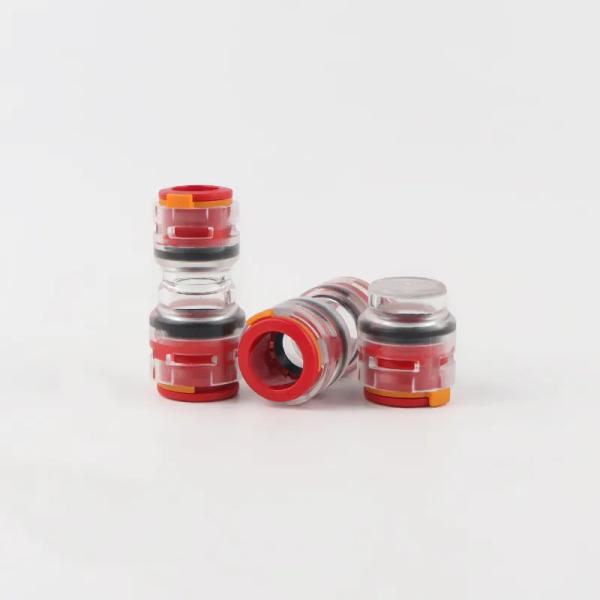 Buy 14mm 12mm 10mm HDPE Microduct Straight Connector With Clips at wholesale prices