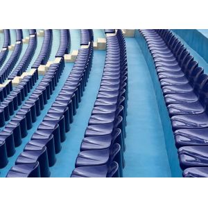 UV Resistant Injected Plastic Stadium Seating Directly Installed On Cement