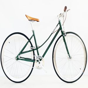 Ride in Style Men's Vintage Single Speed Bicycle with Steel Fork and Kenda 700C