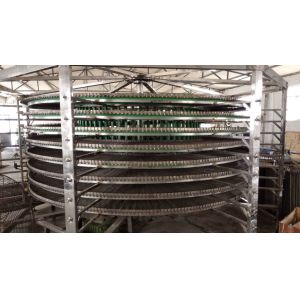 Spiral Conveyor Tower Flexible Screw Conveyor Cooling Bread Cooling Pizza
