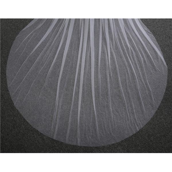 Beautiful Customized 3m*3m Wholesale Long Cathedral Tulle Bridal Wedding White Veil With Hair Comb