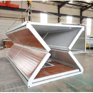 Steel Structure Container House Foldable Rock Wool / Glass Wool Insulation