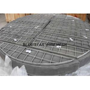 Duplex Stainless Steel Filter Wire Mesh Demister Pads / Coalescer 300 mm - 6000