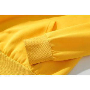 Embroidery Drawstrings Unisex Oversized Plain Cotton Hoodies