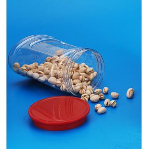 Food Grade Plastic Airtight Storage Jars Custom Made Lid Color 950Ml