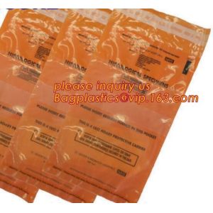 Biodegradable Biohazard Specimen Bag, Biohazard Specimen Transport Bag, Medical