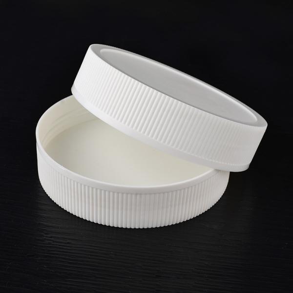 White Plastic Mason Jar Lids , 95MM Twist Top Bottle Caps