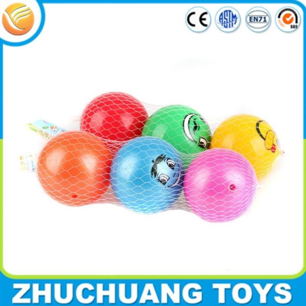 Buy small pvc inflatable custom smile face print bocce ball set at wholesale prices