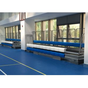 Manually Operated Retractable Modular Grandstands High School Telescopic Gym