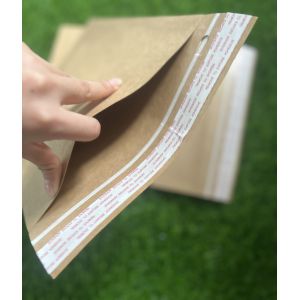 Custom Logo Kraft Paper Envelop Mail Bag Recyclable Brown Kraft Paper Mail Bag