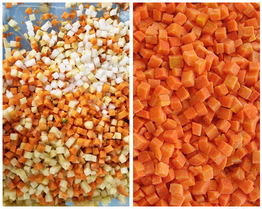 3D Commercial Fruit And Vegetable Dicing Machine 3000KG/H