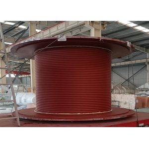 Carbon Steel Lebus Grooved Drum For Cranes Heavy Lifting Equipment