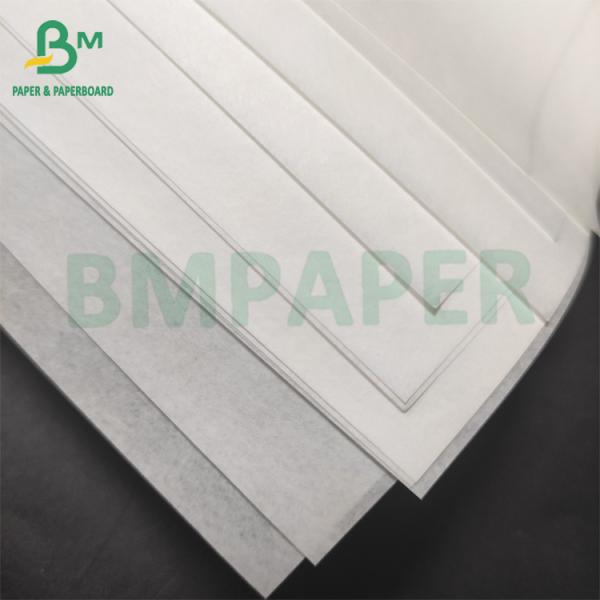 White Grease And Oil Resistant Paper Rolls 35gsm 50gsm Excellent Grease Holdout White Grease And Oil Resistant Paper Rolls 35gsm 50gsm Excellent Grease Holdout