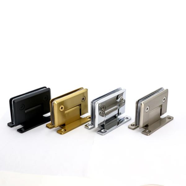 180 Degree Glass Hinge Durable Stainless Steel and Zinc Alloy for Bathroom Accessories