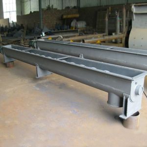 Horizontal Carbon Steel Sludge Shaftless Screw Conveyor Movable