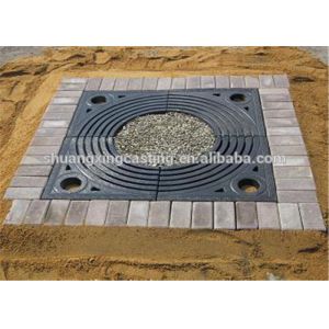 Decoration Cast Iron Grating And Frame Wear Resistant For Outdoor Tree