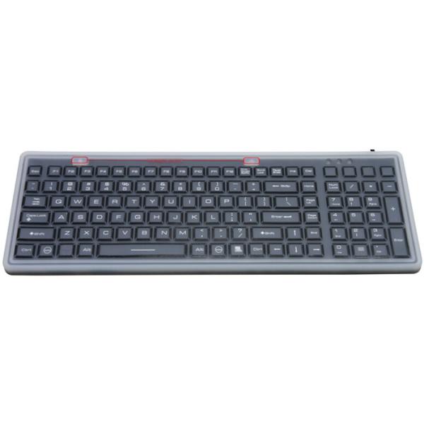 Buy IP68 Industrial Rubber Medical Keyboard EMC Emission With Protection Cover at wholesale prices