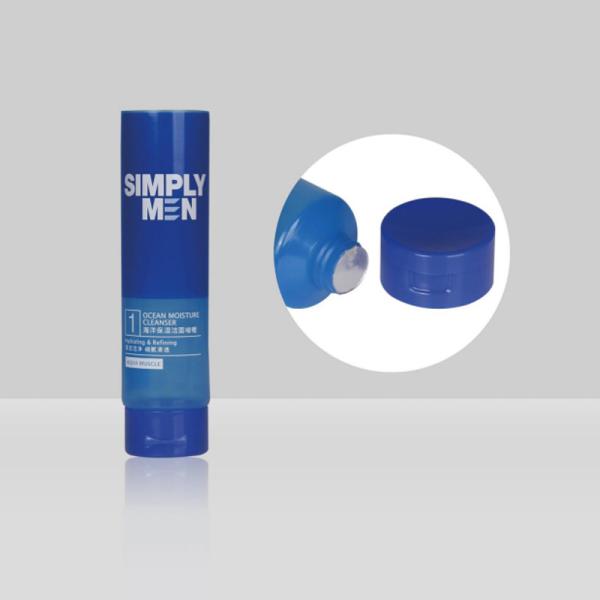 Buy Empty Custom Cosmetic Tubes Squeeze D45mm Plastic Cleansing Tube With Flip Cap at wholesale prices