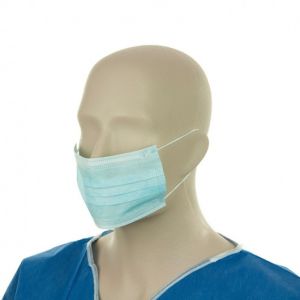 Quality Waterproof Disposable Surgical Face Mask Dual Fixed Strap High Breathability for sale