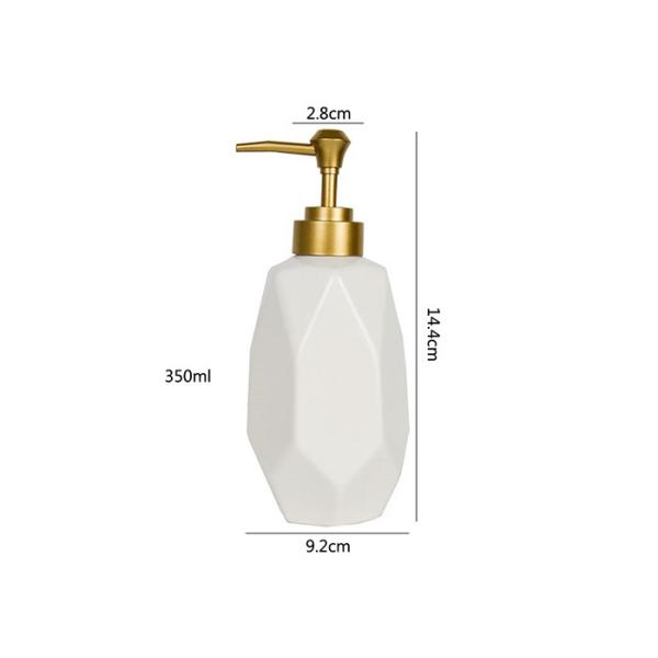 350ml Shampoo Glass Bottle Glass Pump Bottle Custom Logo SGS / FDA Certification