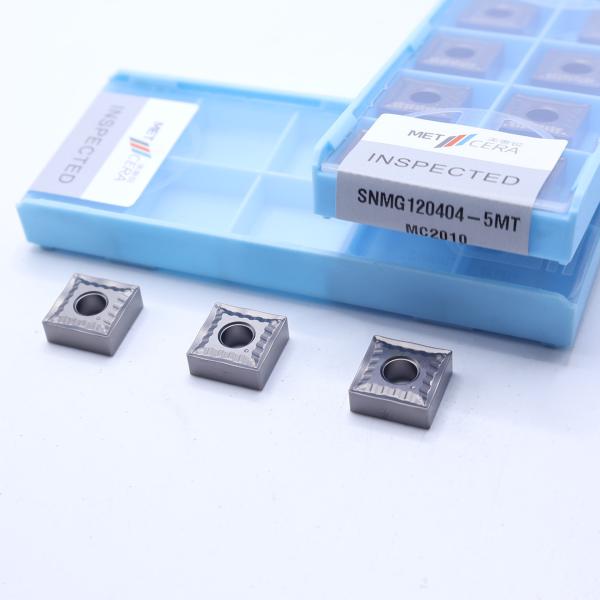 SNMG12 Negative CNC Turning Inserts with 5MT Semi-Finish Chipbreakers, Cermet
